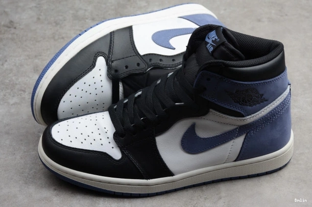 Bmlin 1 Retro 555088-115 High OG Jordan Moon Air Blue 0823